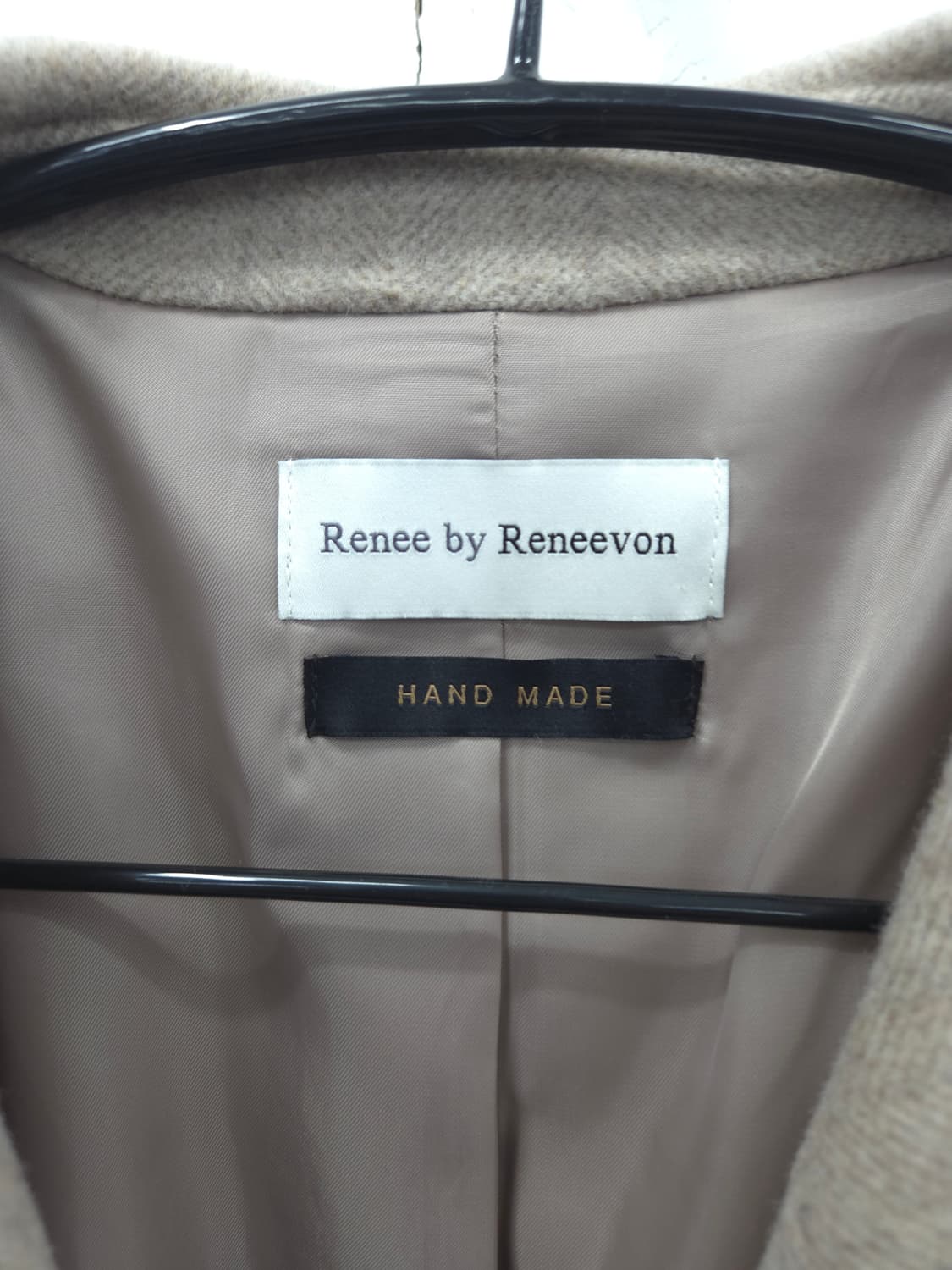 55 레니본 캐시미어 블랜딩 헤링본 코트 상품이미지2