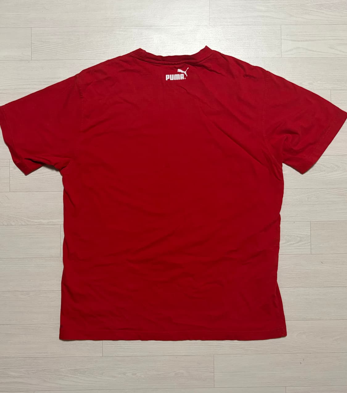 푸마 puma 빈티지 반팔 반소매 셔츠 레드 L 상품이미지6