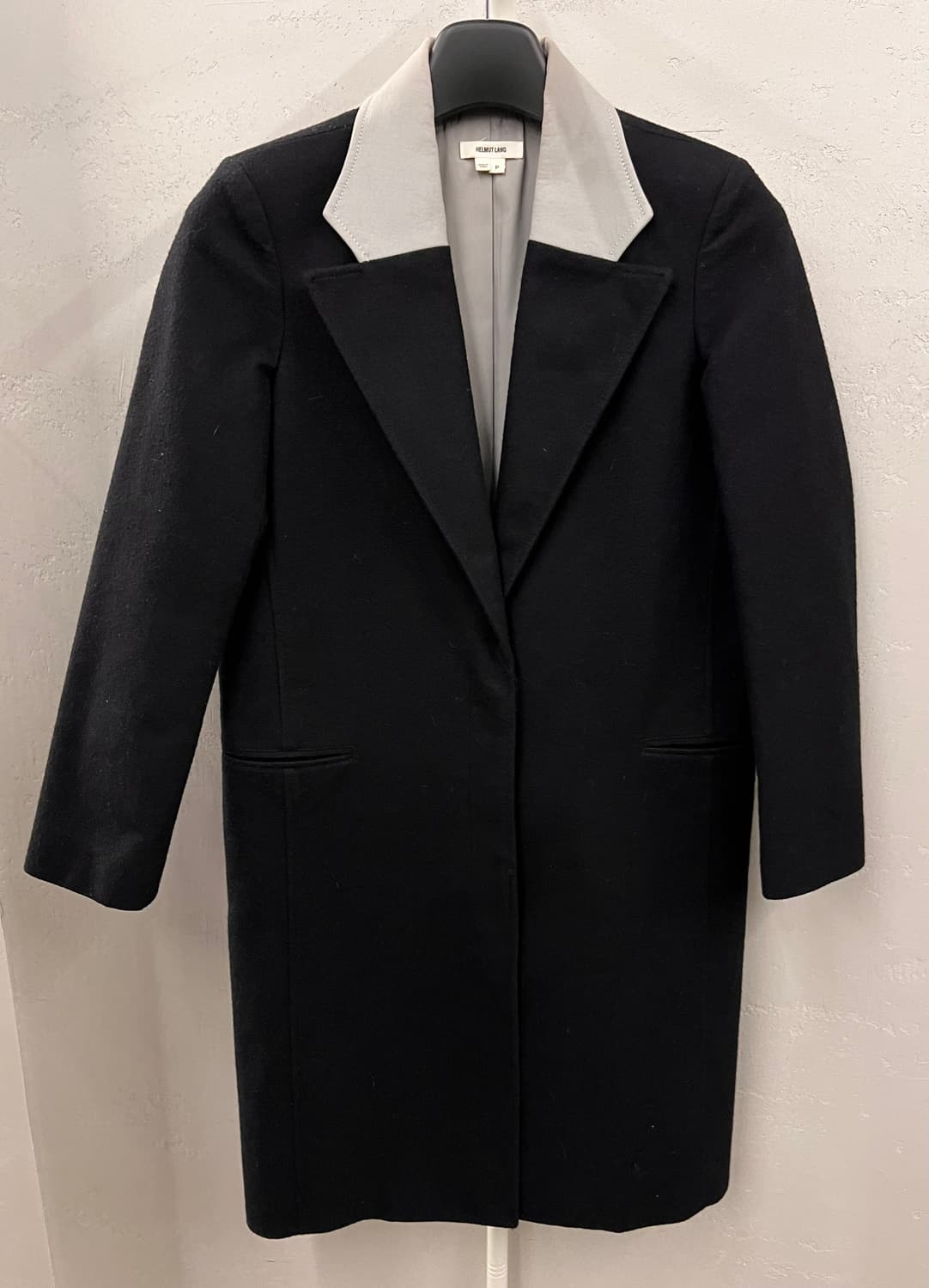 헬무트랭 Helmut Lang 카라 배색 코트 P 상품이미지1