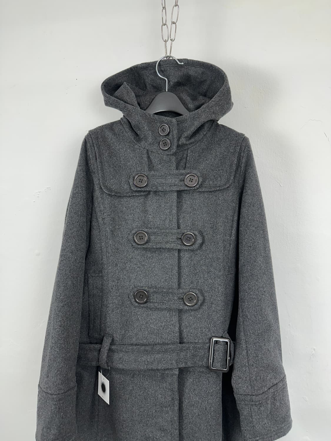 Charcoal strap convertible coat  상품이미지8