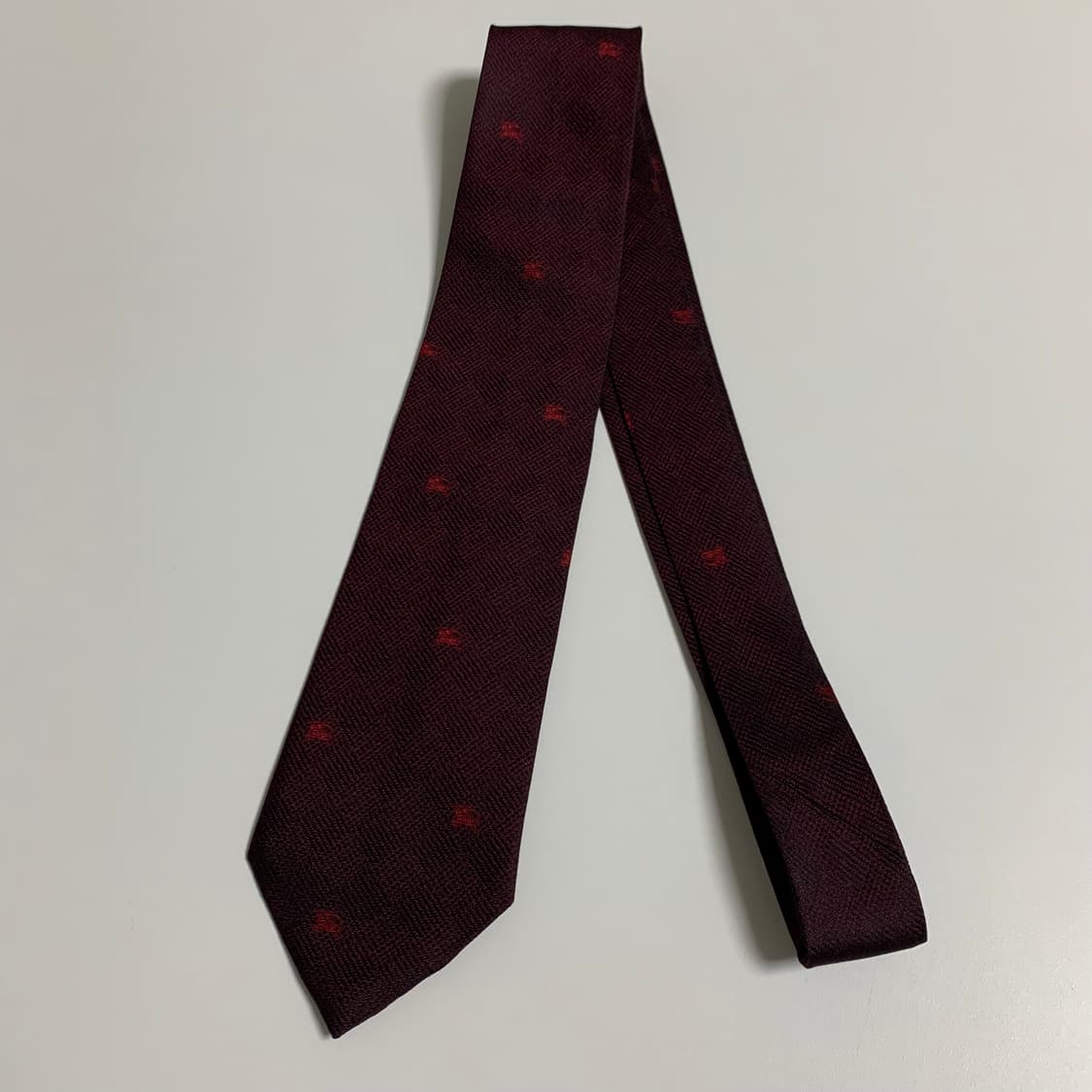 버버리(BURBERRY) 모노그램 신형라벨 명품넥타이 최상급 기마병로고 상품이미지8