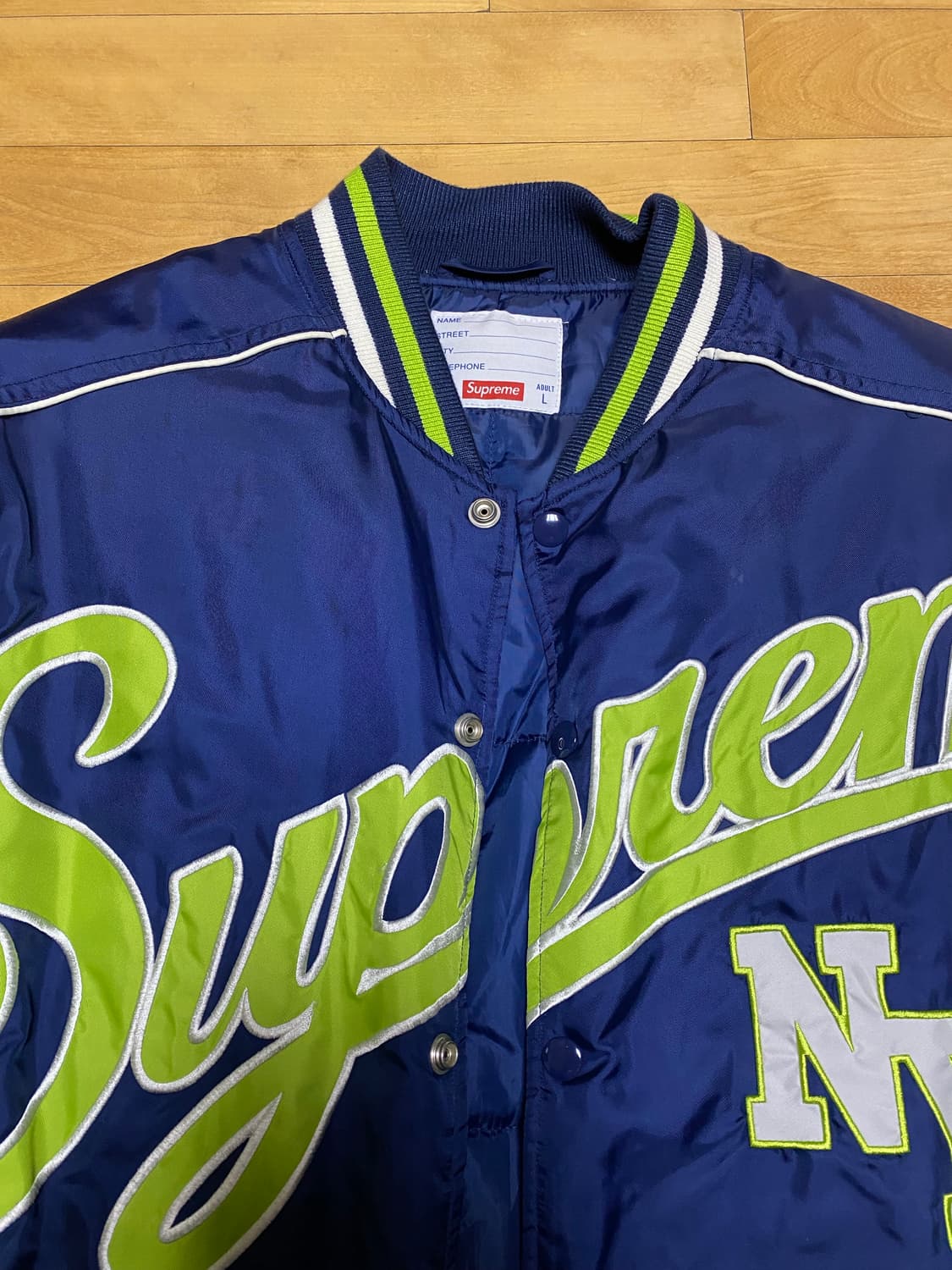 Supreme 20FW Contrast Script Vartsity  상품이미지2