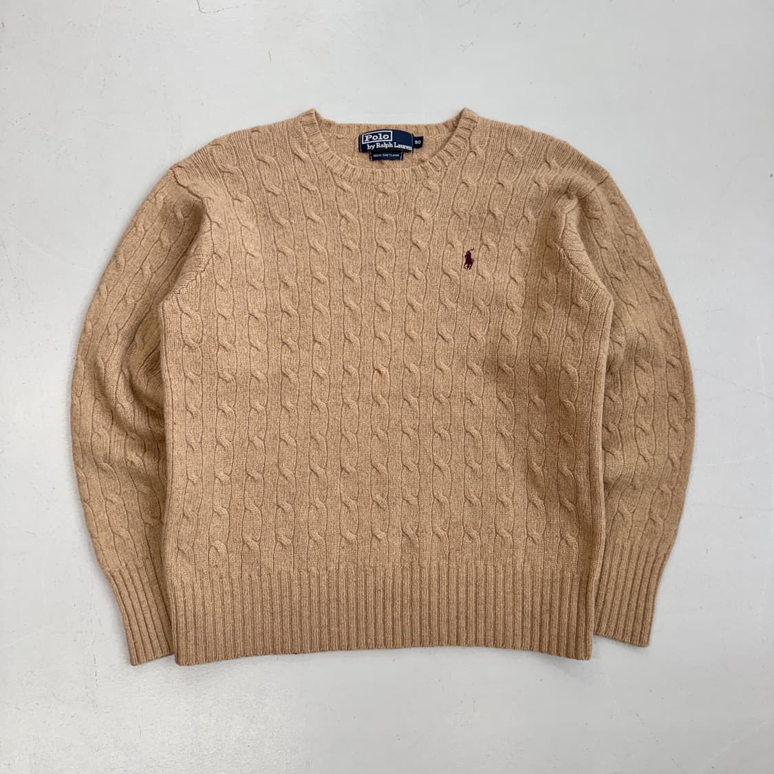 폴로 포니 90s 꽈배기 니트 상품이미지2