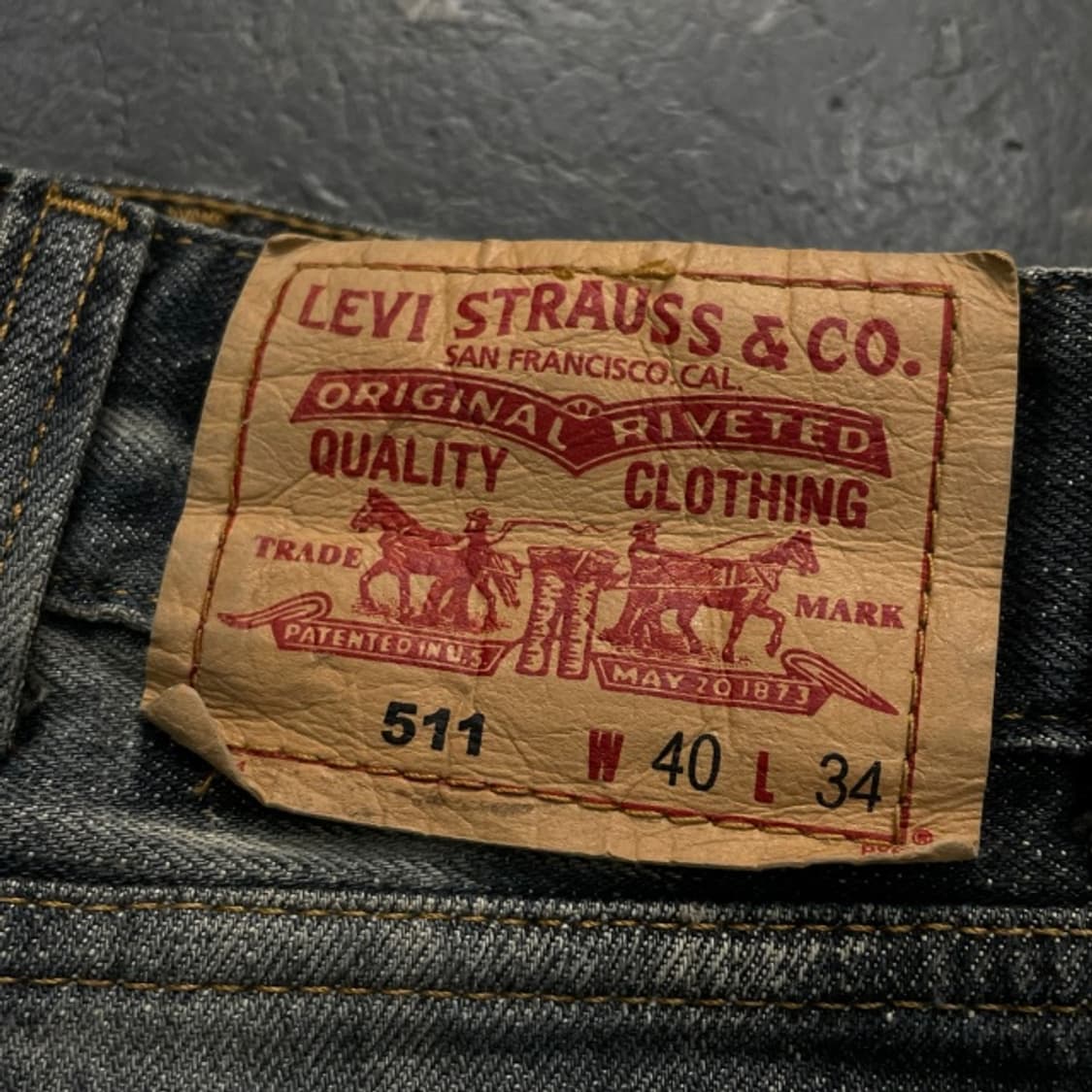 40 리바이스 511 오버사이즈 데님팬츠 상품이미지5