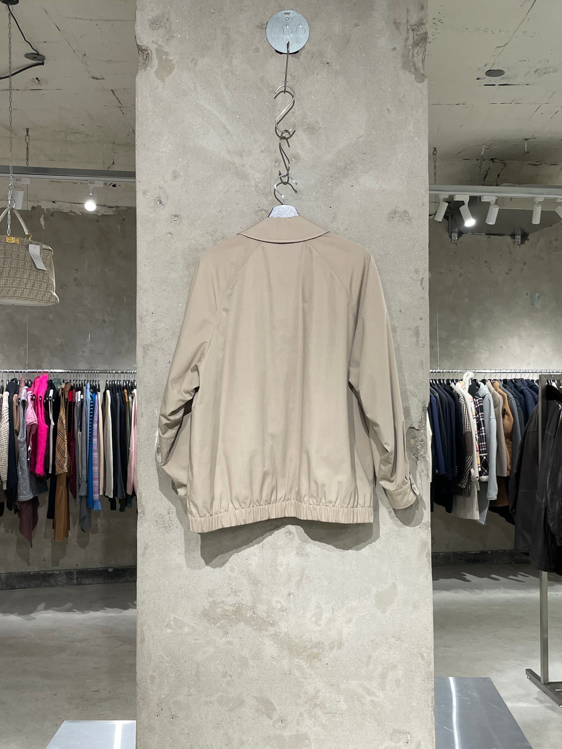 버버리 라이트 베이지 히든 집업 블루종 자켓 상품이미지6