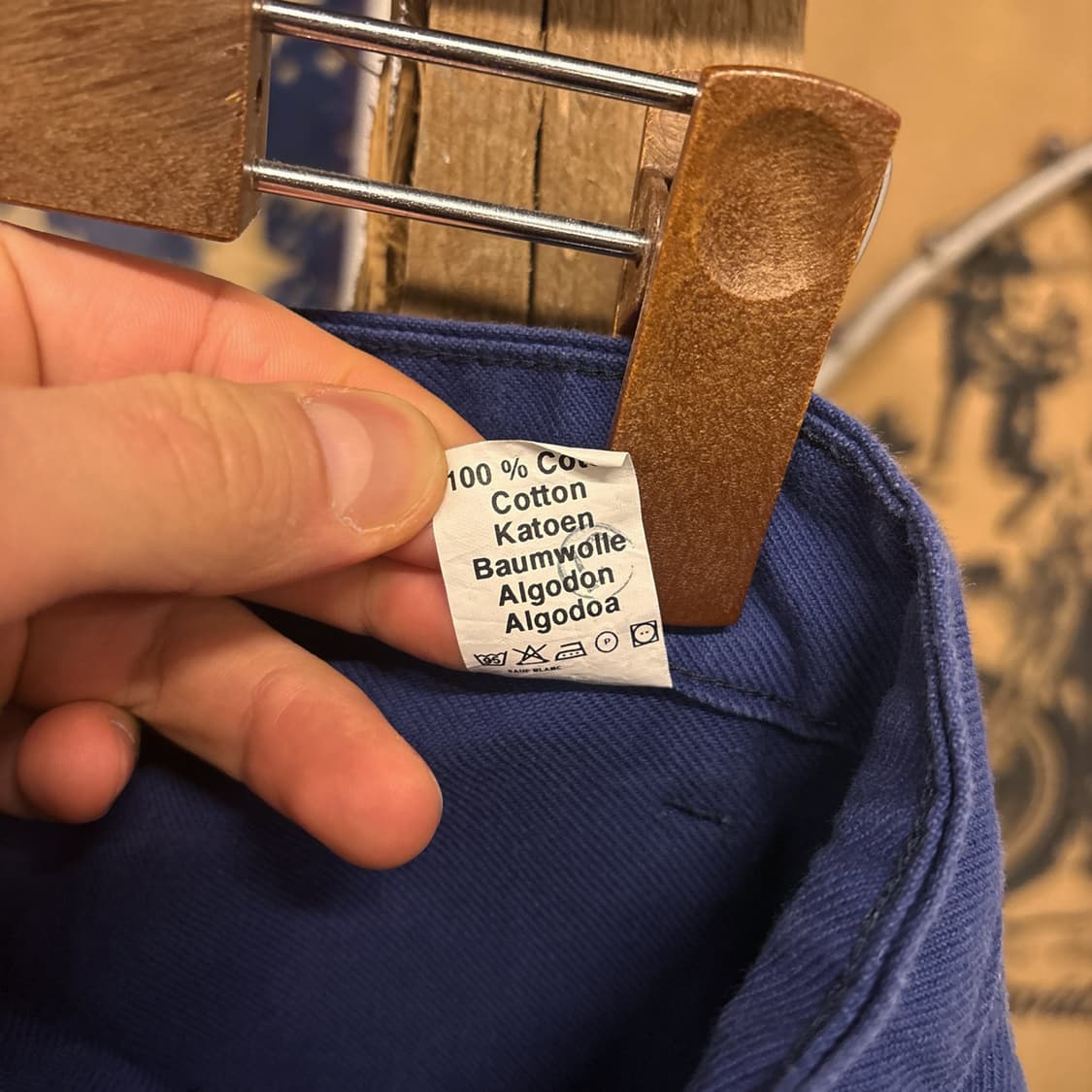 70s 듀퐁 오리지널 프렌치 워크팬츠 코튼트윌 버튼플라이 N679 상품이미지7