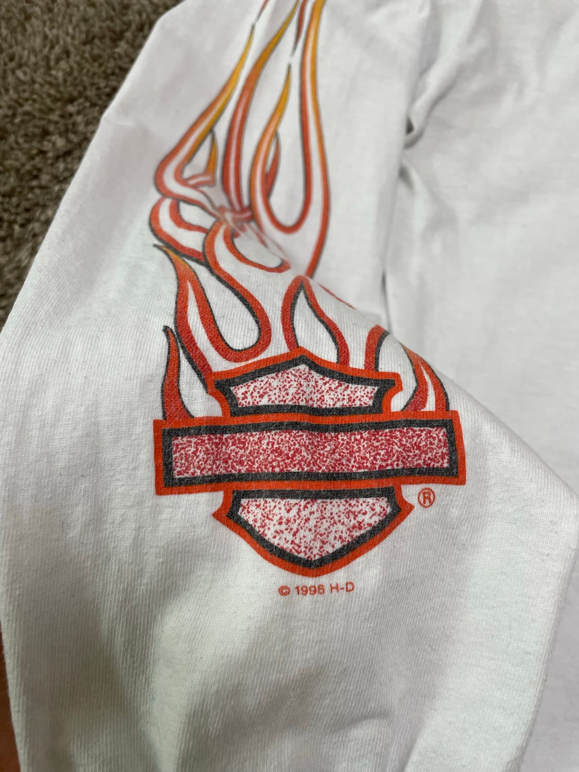90s harley long sleeve 할리데이비슨 쉴드 롱슬리브 상품이미지4