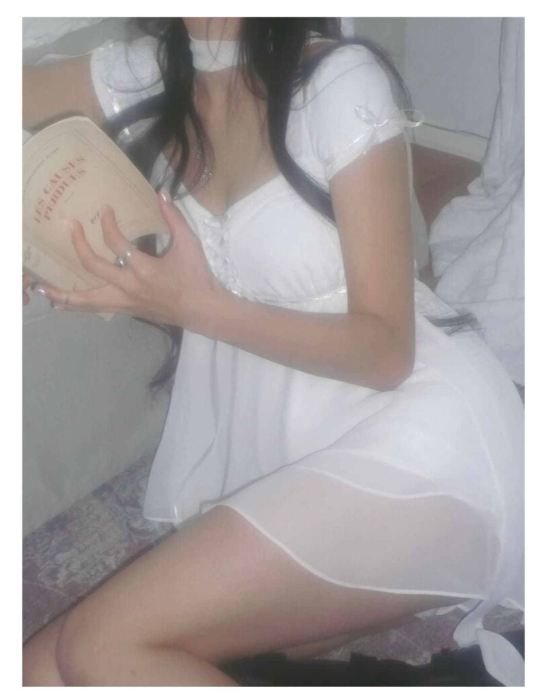 엔젤넘버555 스노우 엔젤 블라우스 화이트 상품이미지3