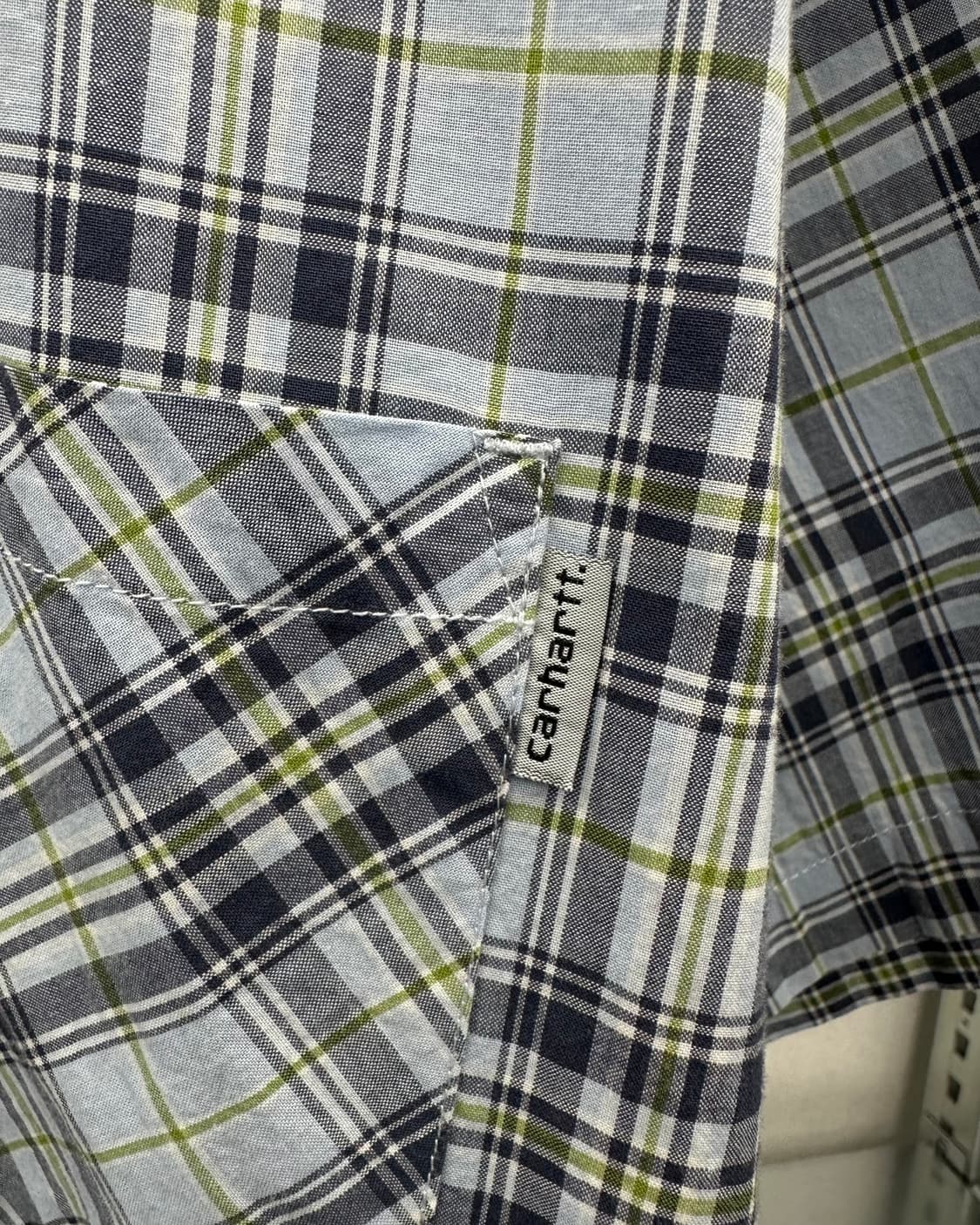 (2XL)칼하트 체크 반팔셔츠-M1963 상품이미지3