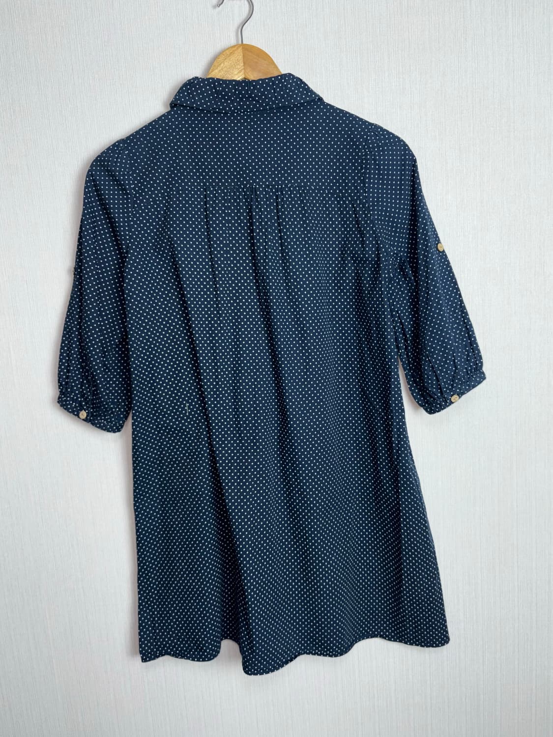 네이비 도트 7부 원피스  상품이미지9