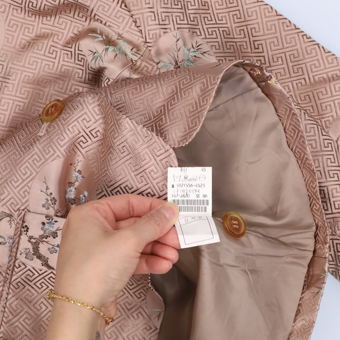 88-98-165 한섬타임 패턴 자켓 0306H1 상품이미지5