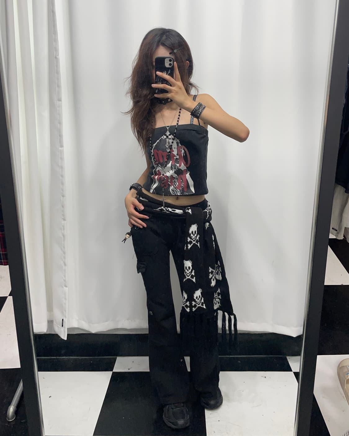 🎸블랙 프린팅 탑🎸 상품이미지2