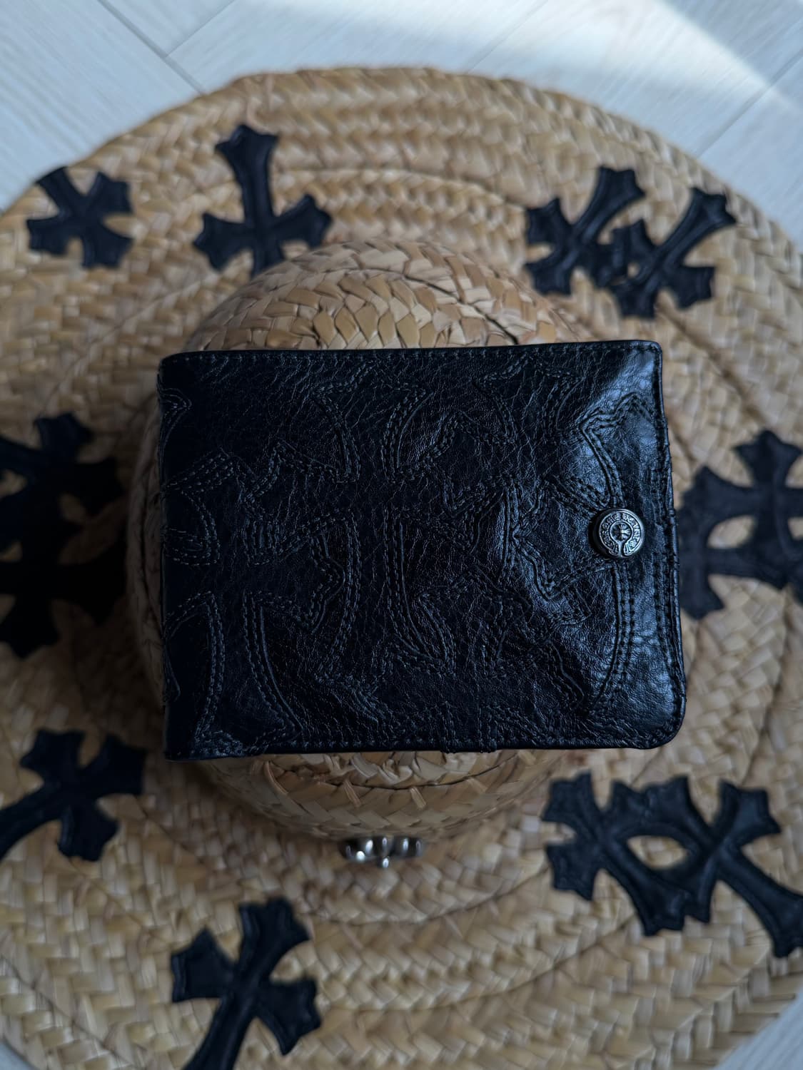 크롬하츠 블랙 패치 지갑 월렛 상품이미지1