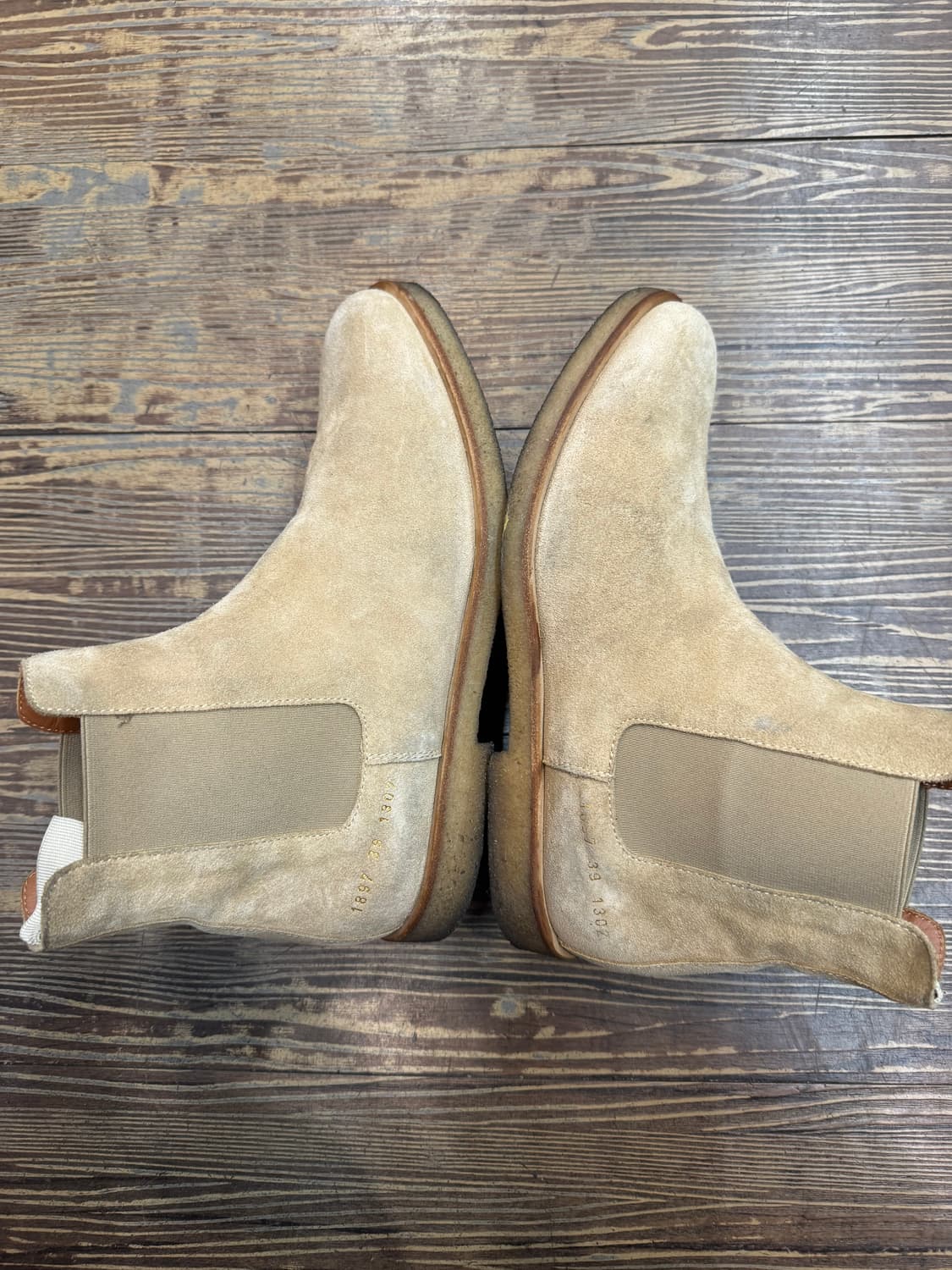 커먼 프로젝트 스웨이드 첼시 부츠 탄 250 상품이미지3