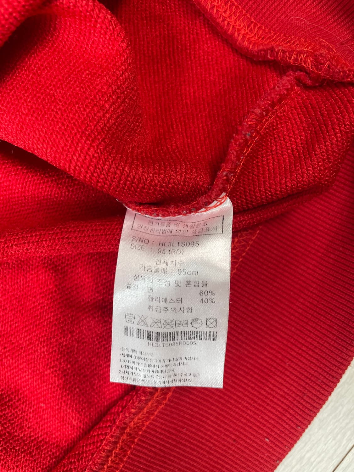 도날드덕 프린팅 맨투맨 (레드) 상품이미지5