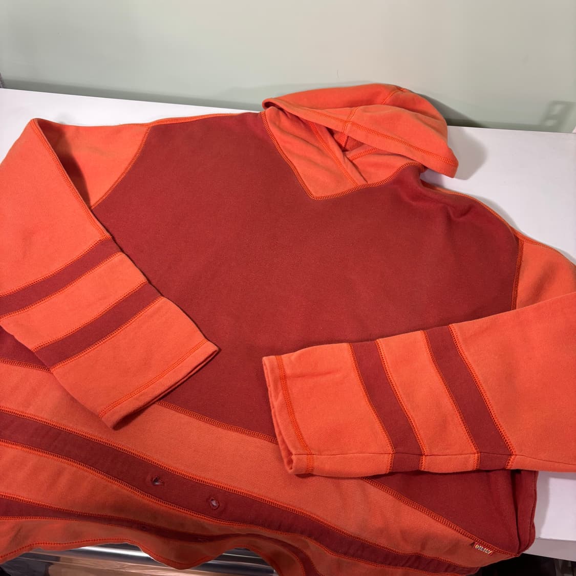 우먼OS 오일릴리 코랄 오버핏 프로그프린팅 코튼 후드원피스 상품이미지3