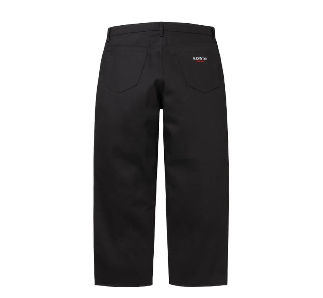 25FW 슈프림 배기 셀비지 진 리지드 블랙 상품이미지2