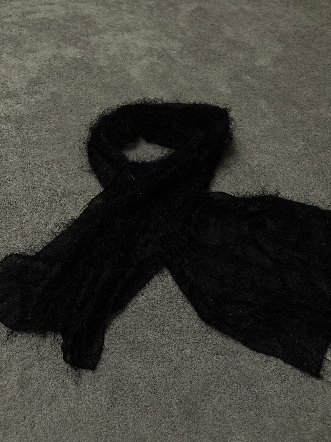 Vintage v-kei punk mood fur scarf 상품이미지2
