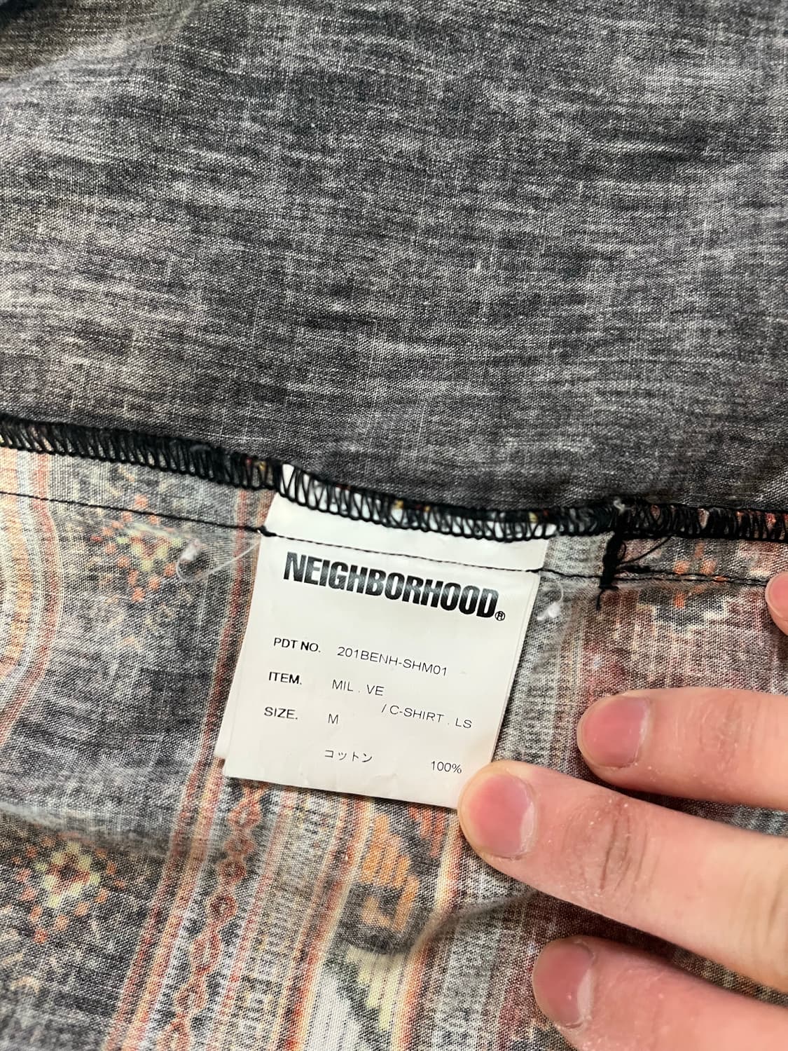 네이버후드 mil ve 셔츠 m 상품이미지4