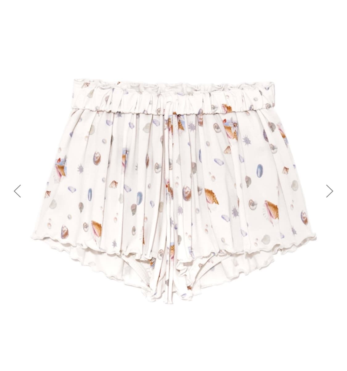 글로니 쇼츠 TWIRL FLARE SHORTS (IVORY SHELL) 상품이미지2