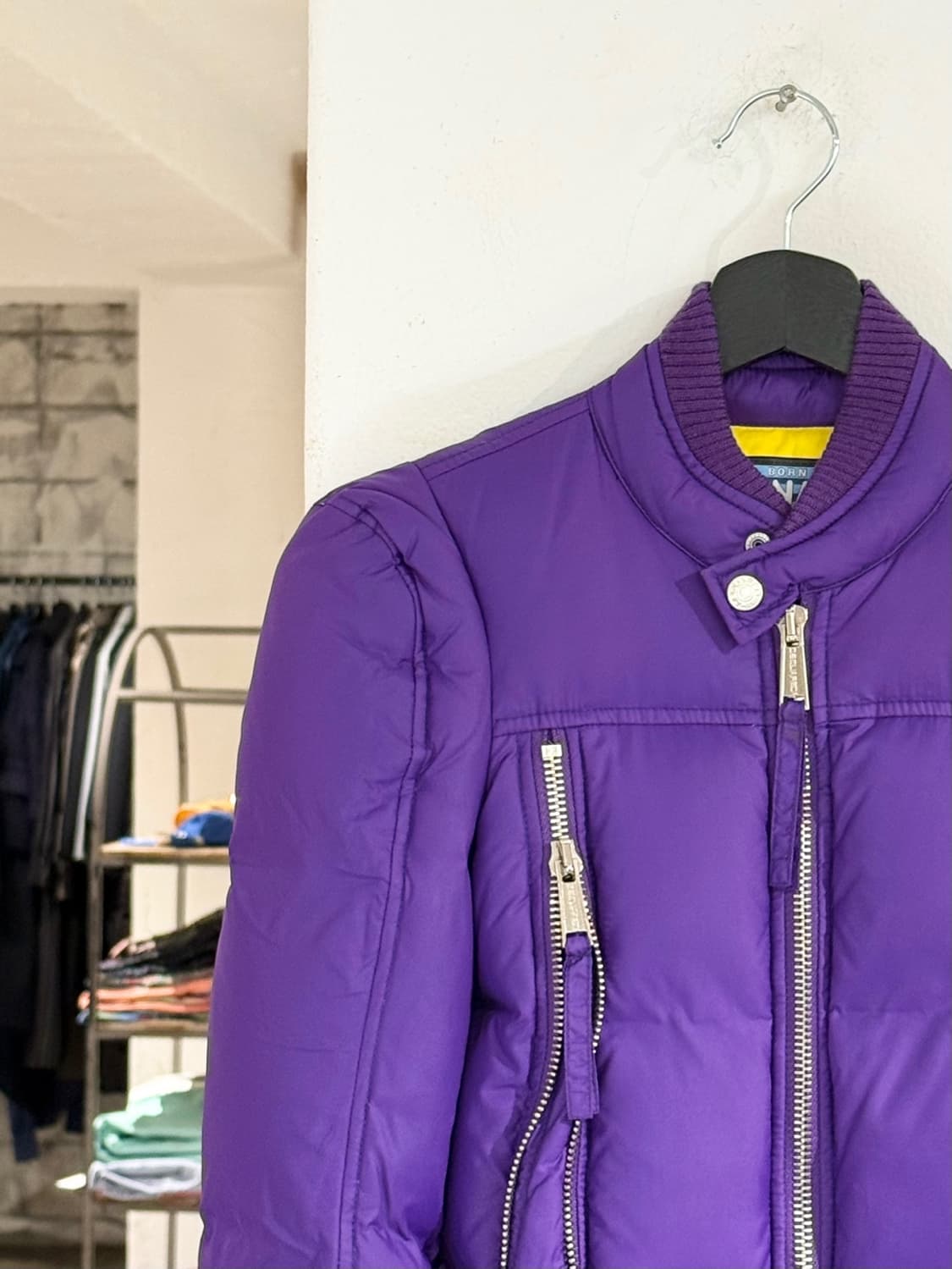 디스퀘어드2 퍼플 바이커 다운 푸퍼 자켓 상품이미지2