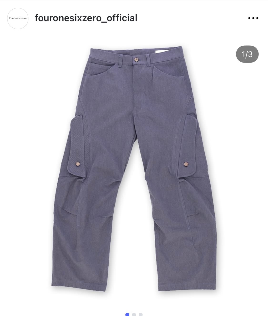 fouronesixzero 카고팬츠 1사이즈 상품이미지1