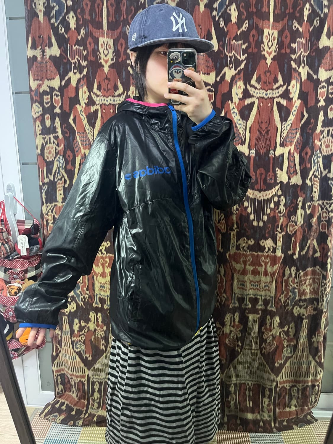 Adidas 라인 포인트 바람막이 자켓 상품이미지4