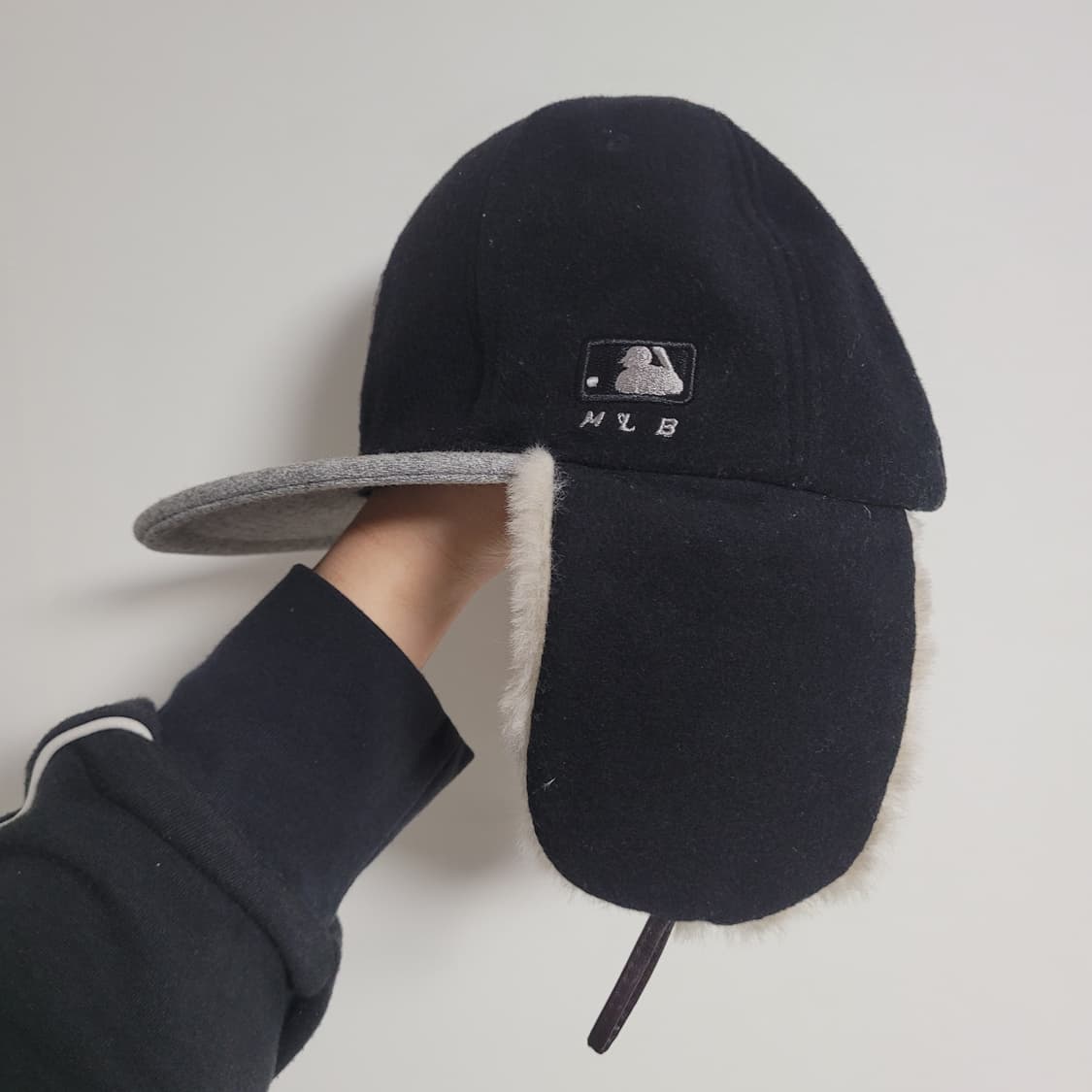 (F) MLB 엠엘비 귀달이 모자 블랙 방한캡 군밤모자 상품이미지6