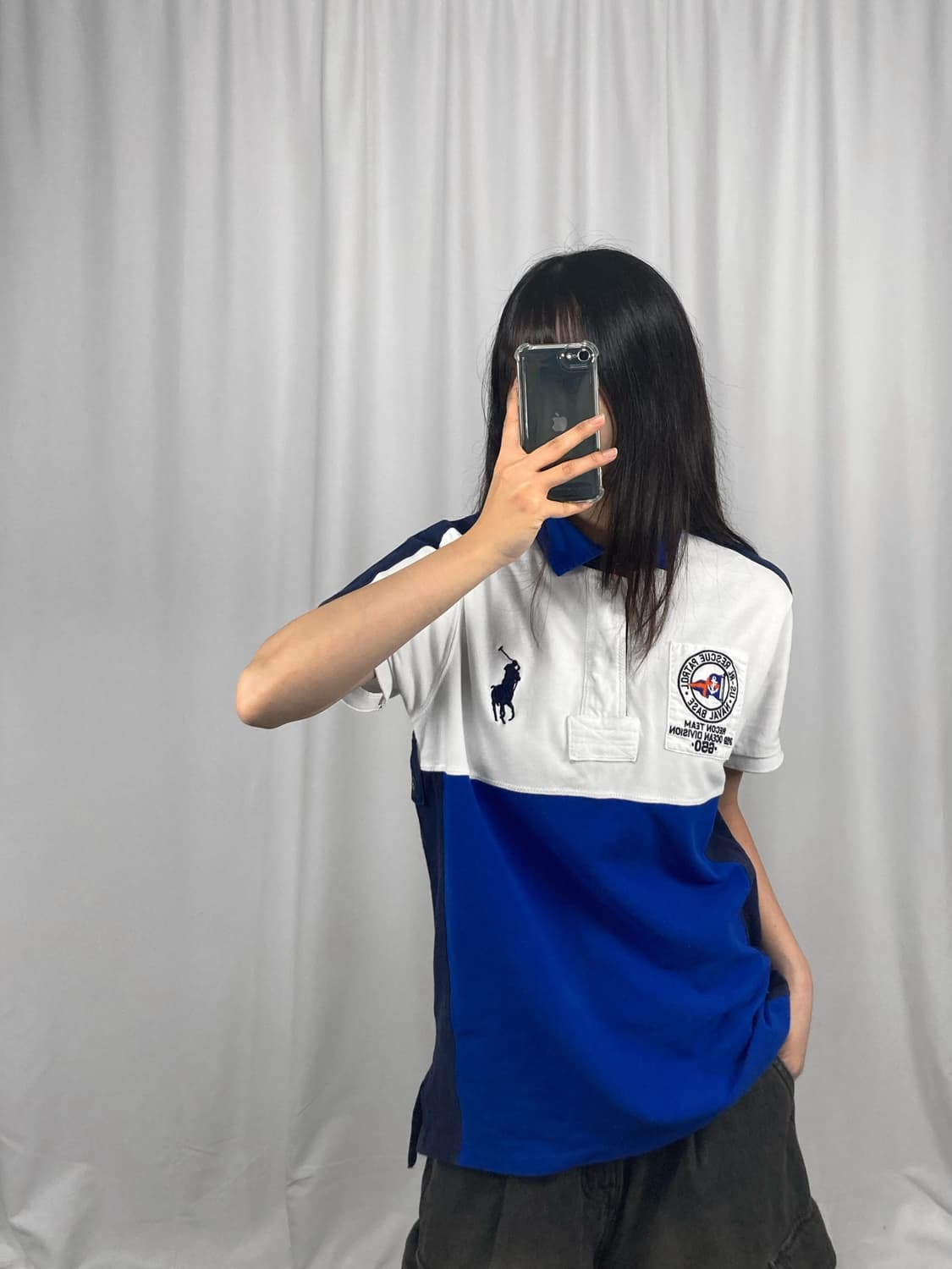 폴로 빅포니 블루 럭비 반팔 상품이미지1