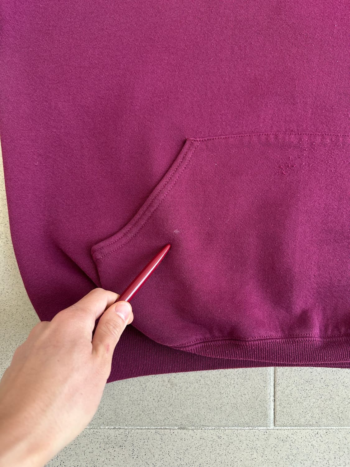 90s 빈티지 러셀 후드 퍼플 XL USA 상품이미지7