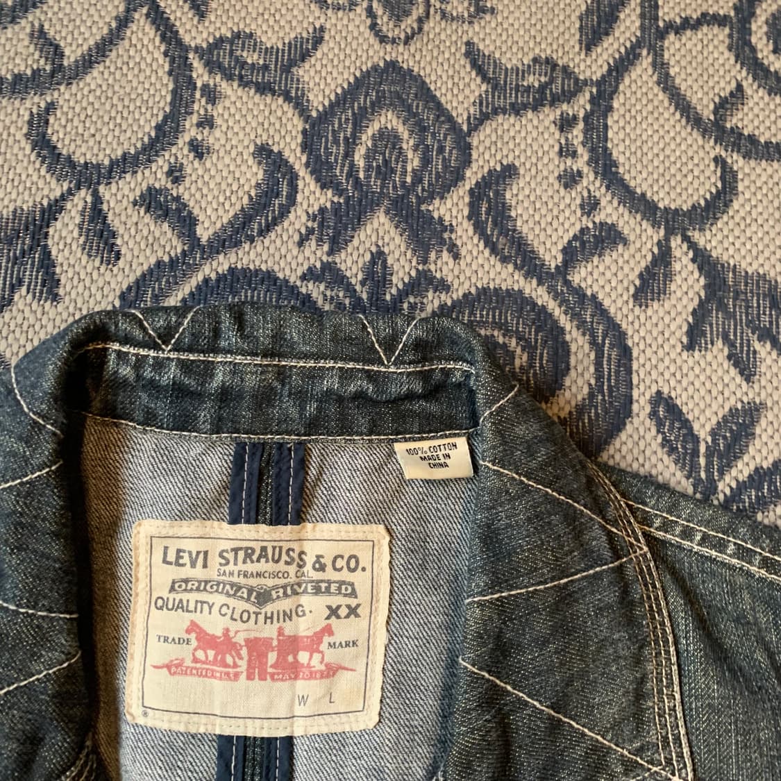 XL 리바이스 데님 커버올 자켓/W2583 상품이미지4