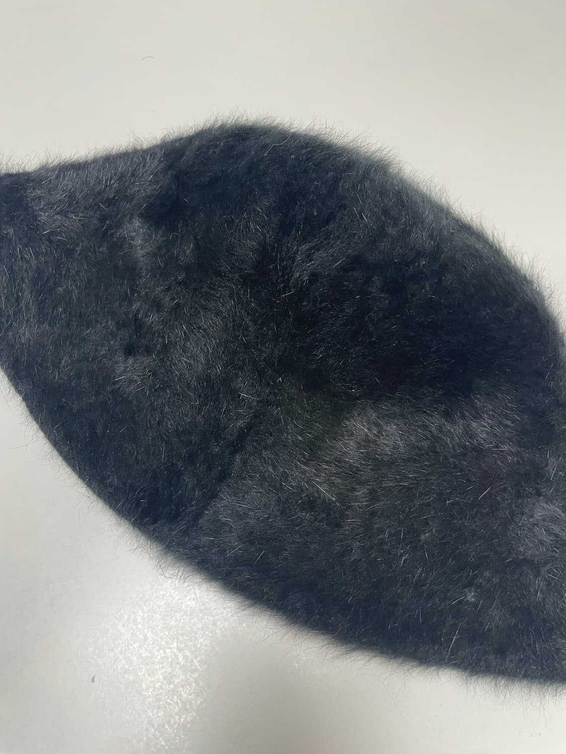 (새상품) 블랙 앙고라 페이크퍼 버킷햇 상품이미지1