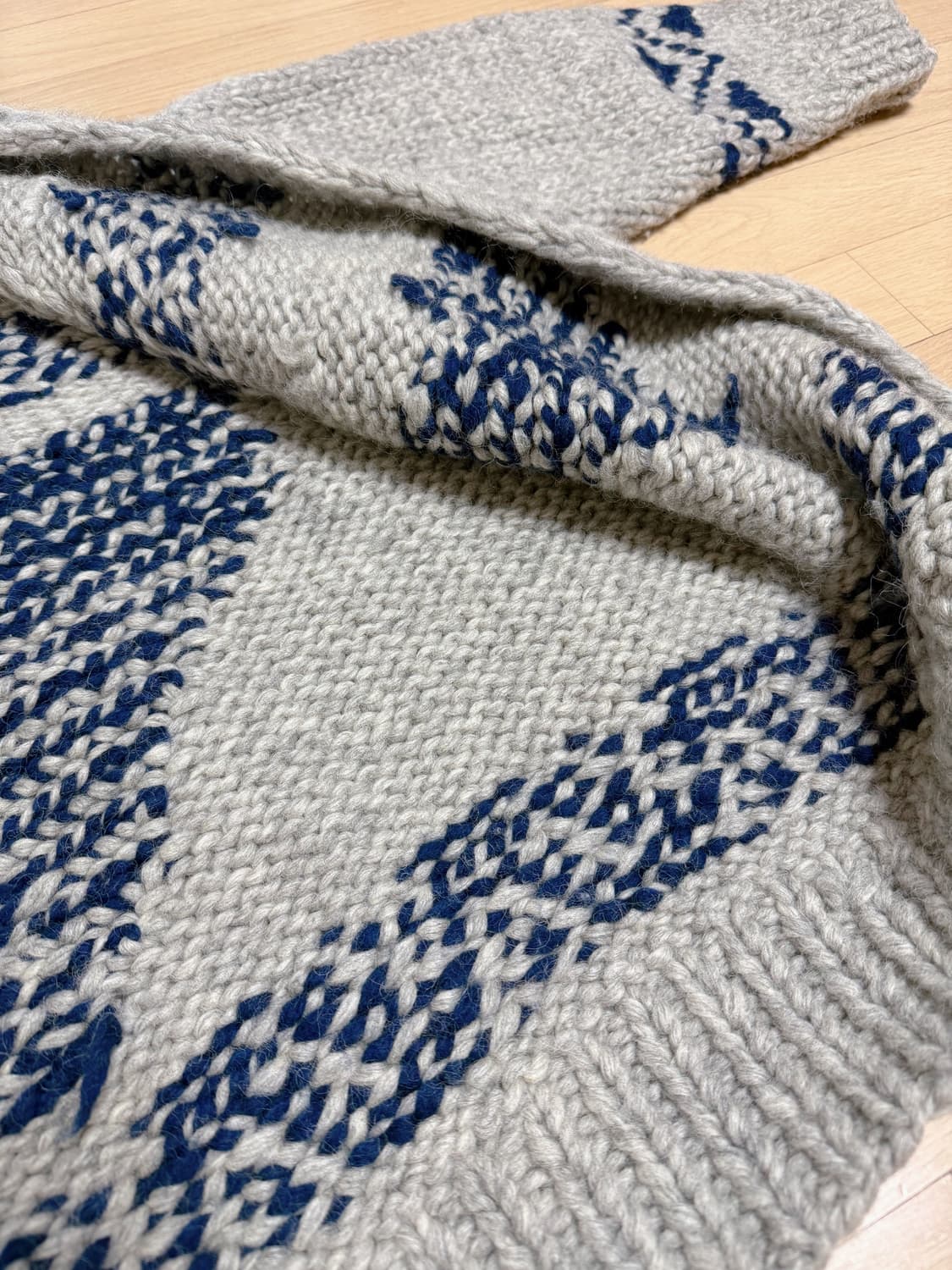 헤비울 코위찬 후디 니트 가디건 빈티지 상품이미지8