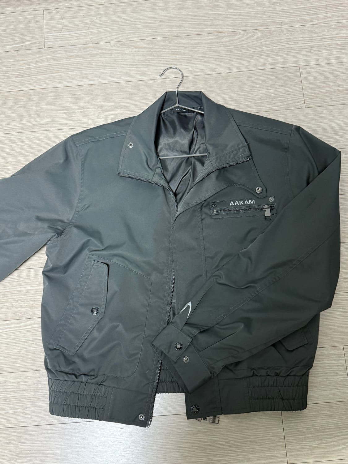 아캄 High-Neck Button Jacket (Dark Gray) 상품이미지5