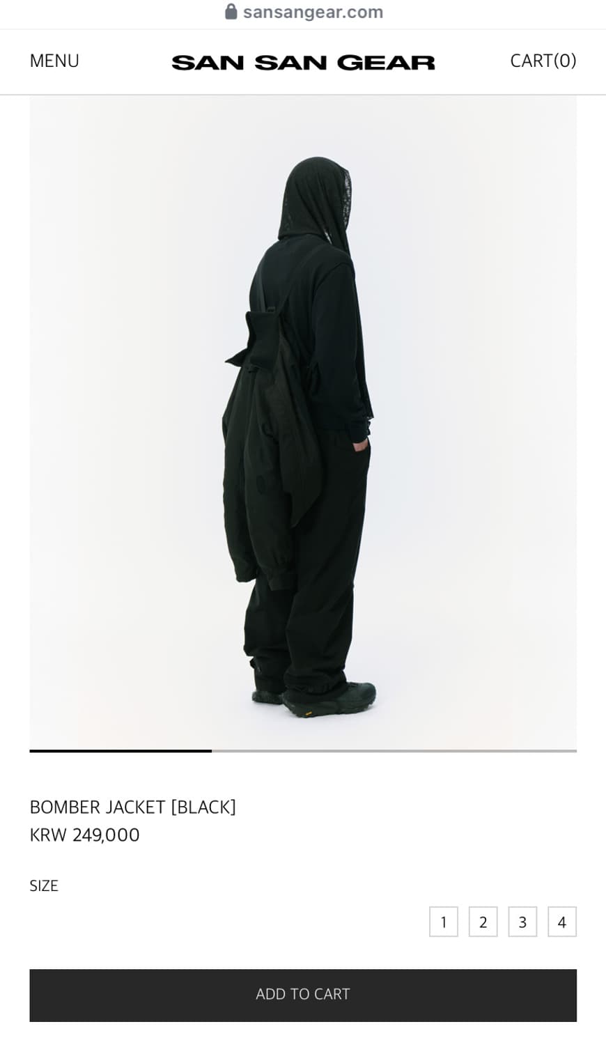 산산기어 봄버 자켓 블랙 3 상품이미지3