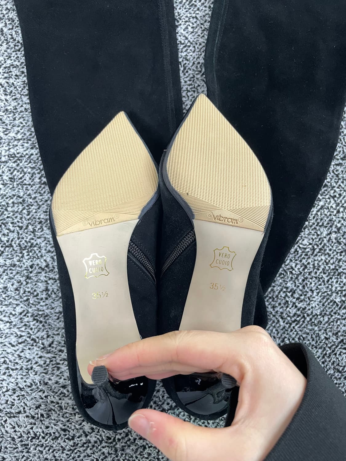 빈티지9. Vero Cuoio 베로쿠오이오 비브람 힐 롱 부츠 스웨이드 상품이미지7