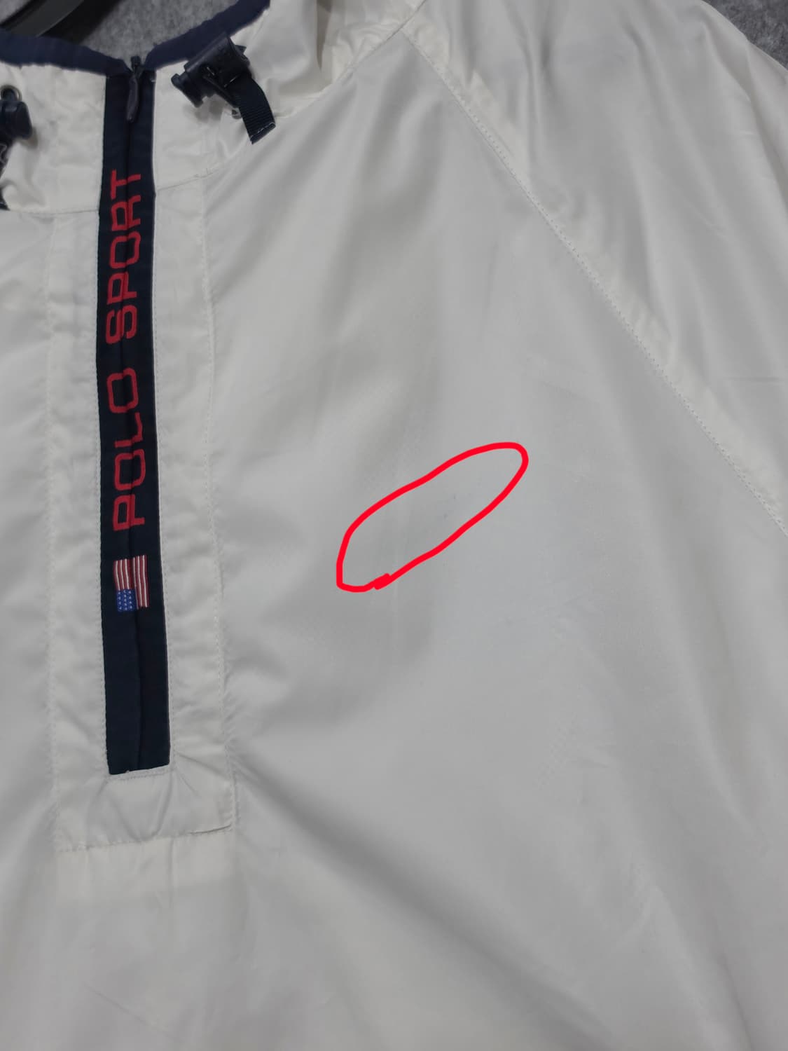 폴로 랄프로렌 스포츠 폴로 스포츠 반집업 후드 아노락 웜업 105 상품이미지5