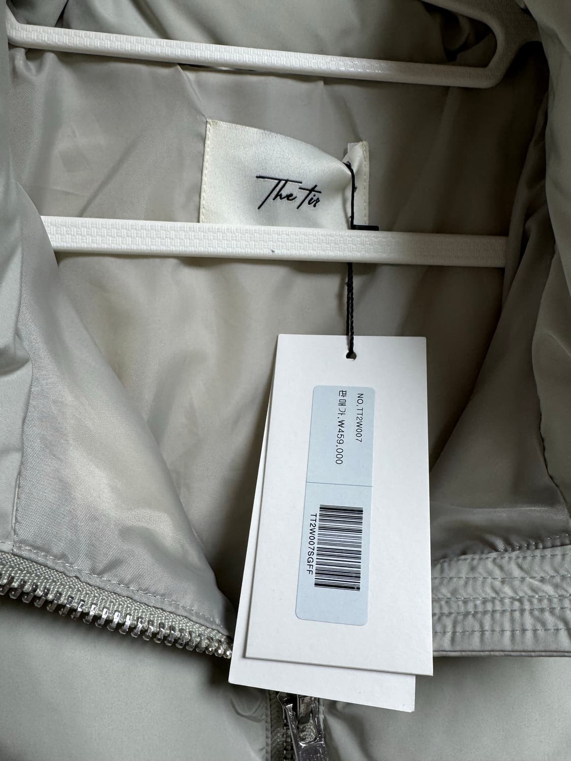 더티스 덕다운 리본 패딩 그레이 상품이미지2