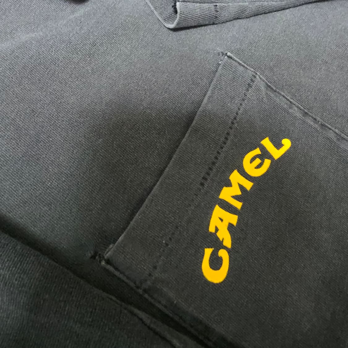 [XL] 90s 빈티지 카멜 프로모 본 투비 스무스 포켓 티셔츠 페이드 상품이미지7