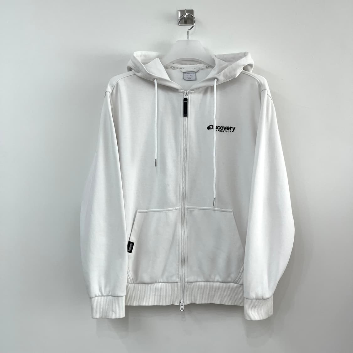 디스커버리 익스페디션 화이트 베이직 후드집업 상품이미지2