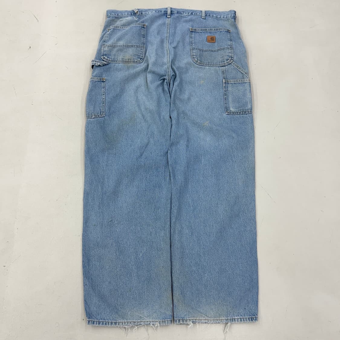 칼하트 OG 가죽패치 카펜터 페이딩 와이드 워크 데님팬츠 상품이미지3