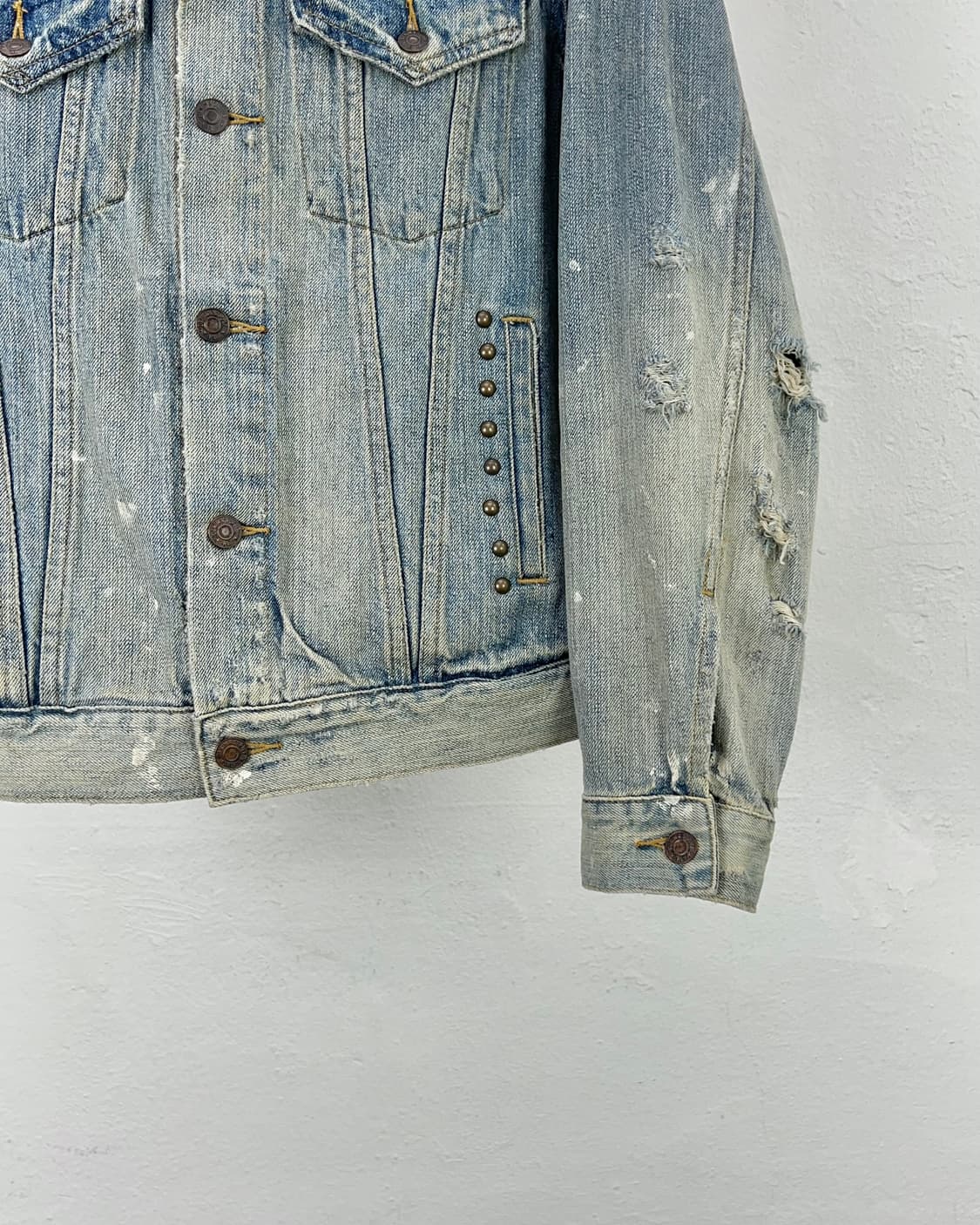 데님 앤 서플라이 USA 플래그 디스트레스 트러커 데님 자켓 상품이미지6