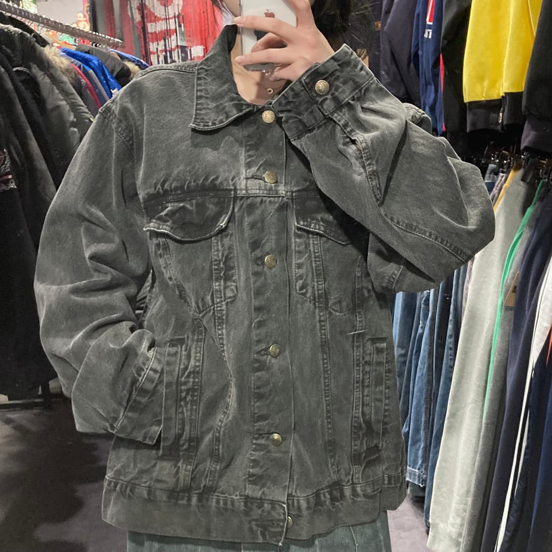 [IM] vtg 흑청 데님 자켓 상품이미지5