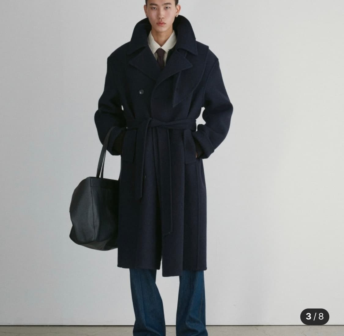 [1,2]렉토 핸드메이드 쿠세 오버사이즈 코트 판매 상품이미지2