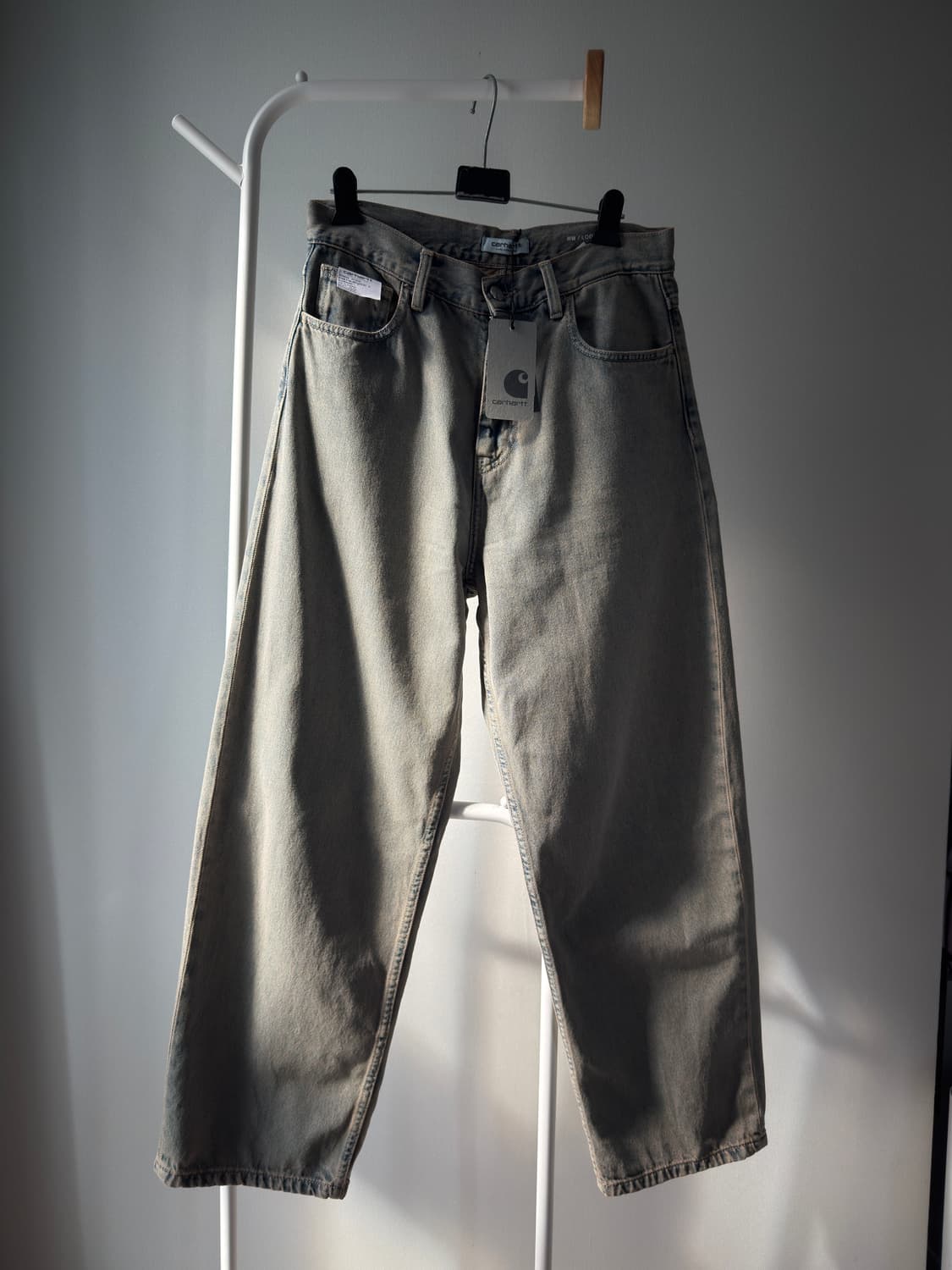 칼하트 W 브랜든 팬츠 스미스타운 블루/레더 가먼트 다이드  / 사이즈  상품이미지4