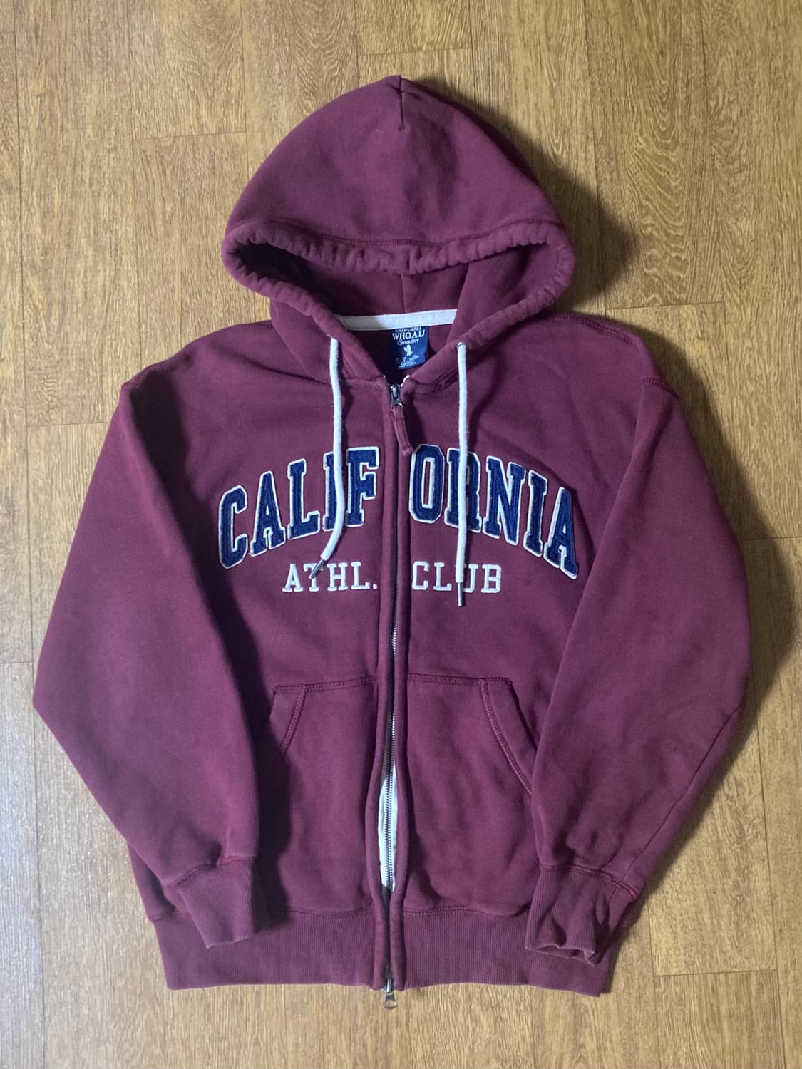 (단종템 급처!!)후아유 버건디 후드집업 상품이미지2