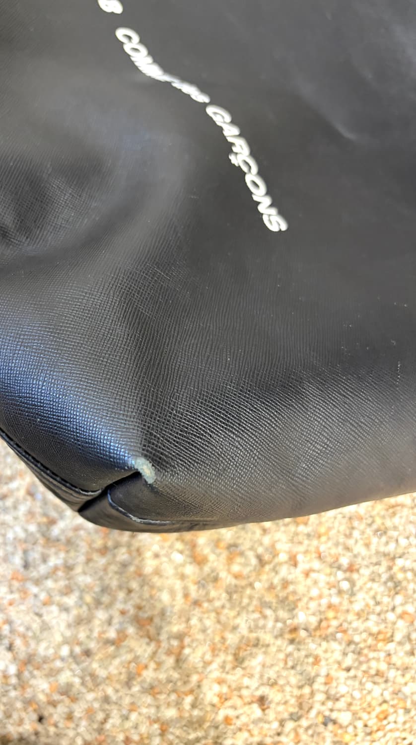 꼼데가르송 레더 토트백 상품이미지5