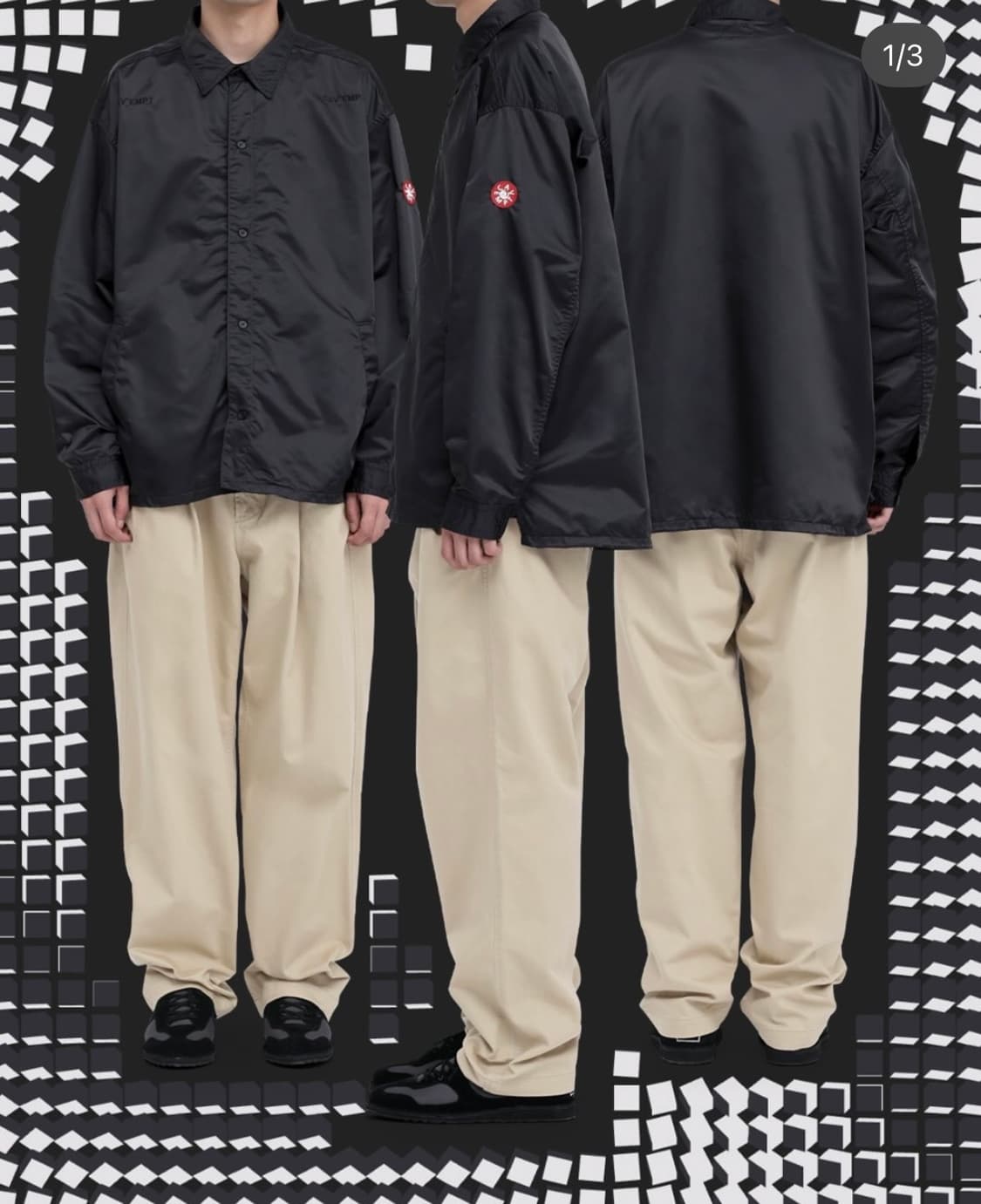 카브엠트 웰트 포켓 PE 빅 셔츠 차콜 M사이즈 상품이미지1