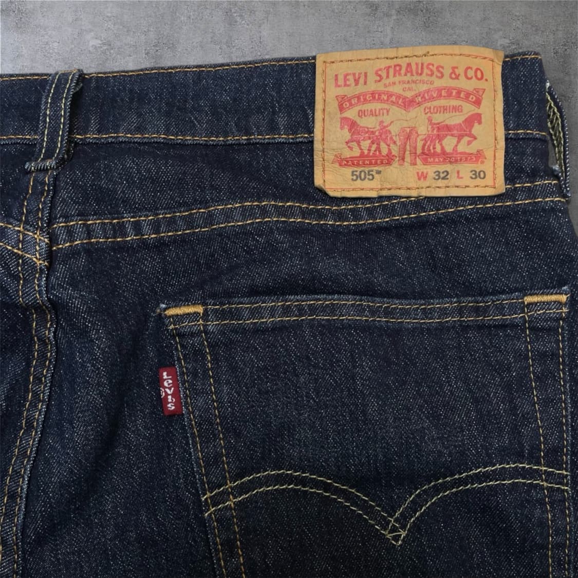 리바이스 Levi’s 505 진청 레귤러 스트레이트 데님팬츠 W32L30 상품이미지7