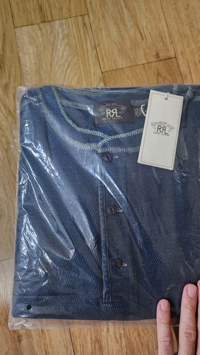 더블알엘 인디고 헨리네 와플 반팔 상품이미지3